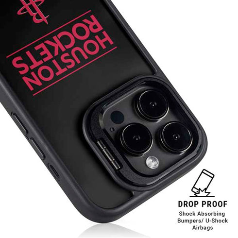 NBA Houston Rockets Standard - Black iPhone 16 Pro Kickstand Case